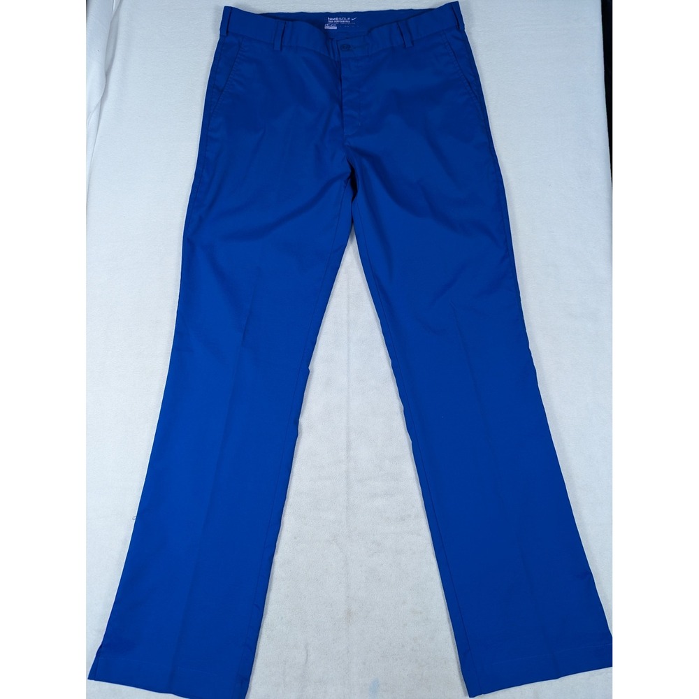 Nike Golf Tour Performance Dri-Fit Royal Blue Mens Golf Pants Size 34 - Picture 2 of 8